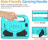 BMOUO Kids Case for Onn 7 inch Tablet,Onn 7 inch Tablet Case - Built-in Screen Protector, Shockproof Light Weight Protective Handle Stand Case for Onn 7" Android Tablet, Turquoise