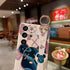 Lastma for Samsung Galaxy S21 Ultra Case Cute with Wrist Strap Kickstand S21 Ultra Case 5g Glitter Bling Cartoon IMD Soft TPU Shockproof Protective Phone Cases Cover for Girls and Women - X Bear