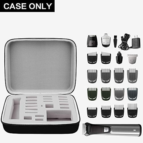 Case Compatible with Philips for Norelco Multigroom Series 7000 5000,Men's Grooming Kit with Trimmer MG7750/49 MG5750/49. Storage Holder Fits for 18 Attachment Trimmer and Accessories (Box Only)