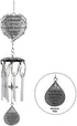 BANBERRY DESIGNS Memorial Windchimes - I Thought of You with Love Today Poem Engraved on This Wind Chime - Angel Wings Wrapped Around a Heart and Teardrop Charm - in Loving Memory Chimes