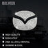 1797 for Mazda Accessories Bling Steering Wheel Emblem Logo Covers 3 6 CX5 MX-5 Miata CX9 CX7 2 CX3 Car Interior Sticker Decal for Women Crystal Silver Pack of 2