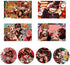 Toilet-Bound Hanako Kun Gift Sets, Drawstring Bag Pillow Cover Stickers Necklace Round Pins Phone Holder Keychain (Color A)