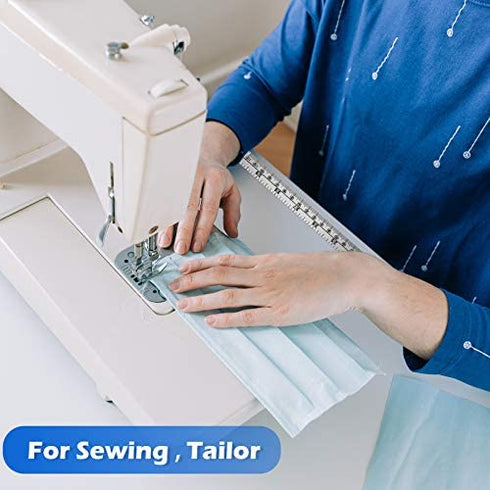 Self-Adhesive Measuring Tape Workbench Ruler Adhesive Backed Double Scale Stick Tape Measure for Work Woodworking, Saw, Drafting Table (3 Pieces,40 Inch, 24 Inch, 12 Inch)