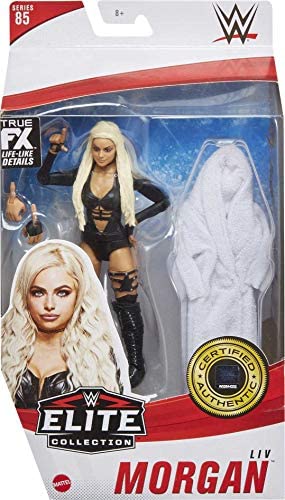 WWE Liv Morgan Elite Collection Action Figure, 6-in/15.24-cm Posable Collectible Gift for WWE Fans Ages 8 Years Old & Up