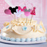 Finduat 24 Pack Cute Minnie Mouse Inspired Cupcake Toppers Kids Birthday Party Supplies Decorations And Cupcake Party