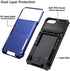 Vofolen Case for iPhone 8 Plus Case Wallet Card Holder ID Slot Anti-Scratch Dual Layer Protective Bumper Rugged TPU Rubber Armor Hard Shell Cover for iPhone 6 Plus 6s Plus 7 Plus 8 Plus Navy Blue