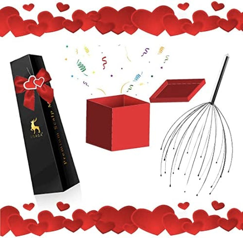 USAGA Head Massager Scalp Massager 20 Fingers Head Scratcher, Ideal Gift for Head Body Relaxing