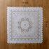 HOMECOOL Square Small Table Cloth - Ivory Crochet Tablecloth for Round Coffee Table 34 X 34 Inch - Sunflower