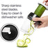 Fullstar Vegetable Spiralizer Vegetable Slicer - 4 in 1 Zucchini Spaghetti Maker Zoodle Maker Veggie Spiralizer Adjustable Handheld Spiralizer Zucchini Noodle Maker Zucchini Spiralizer with Container