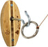 Tiki Toss Hook and Ring Toss Game for Adults & Kids - Surfboard Edition - Short Board with String and Hooks to Play Indoor and Outdoor Games