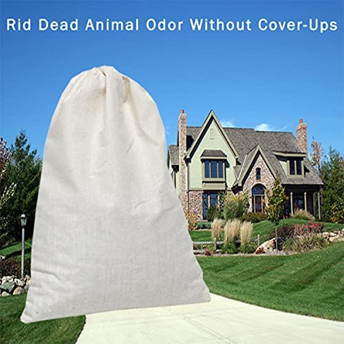 SMELLEZE Dead Animal Smell Eliminator Deodorizer Pouch: Rid dead rat smells, dead animal odors, dead mouse odor & dead rodent smell - even in wall