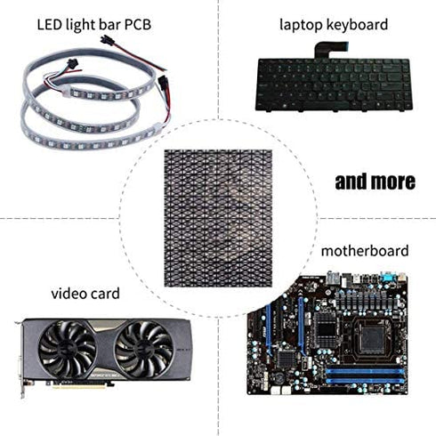 GLOTRENDS Anti Static Bags ESD Bags for Electronics Motherboard GPU Video Card LCD Screen, 5pcs 12x16in/30x40cm, Open Top Design, Non-Toxic PET Materials