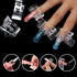 Makartt Nail Tip Clips Quick Building Poly Nail Gel with Dual Nail Forms 12Pcs Clear Acrylic Nail Clips 72Pcs Dual Forms Nail Molds Beginners Build Nail Gel Nail Art Tools
