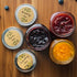 MONEST (500pc/Roll) 2" Label Stickers for Jars and Lids -(Floral Color)- Pantry Labels | Mason Jar Labels | Sticker Labels | Canning Labels | Spice Labels | Bottle Labels | Mason Jar Labels