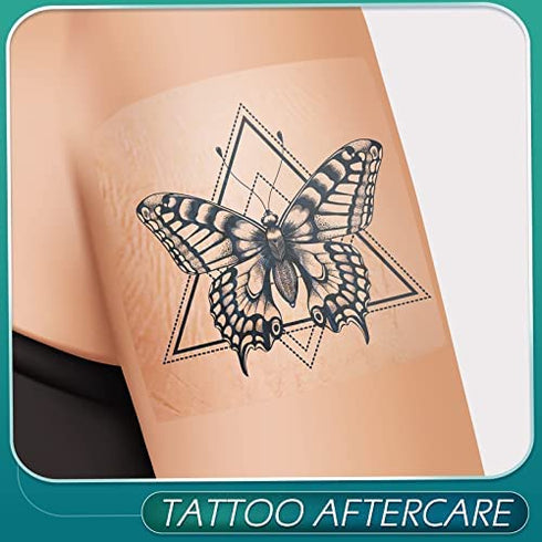 50 Pieces Transparent Stretch Adhesive Bandage Large Waterproof Bandage Transparent Film Adhesive Bandages (4 x 4 Inch)