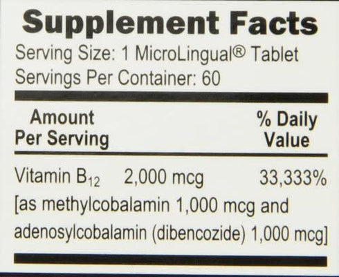 Superior Source No Shot Advanced B12 Vitamins, 2000 mcg, 60 Count