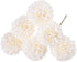 MAGT Artificial Silk Flower, 6Pcs Beautifully Artificial Dandelion Balls for Home Wedding Decor(White)