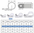 100-Pack Cable Clamps, COOLMI 3/8 Inch Rope Light P-Style Mounting Clips with Compatible Stainless Steel Pan Head Phillips Screws (100 PACK-3/8 Clips with Screws)