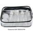 ScivoKaval Clear Carry-On Travel Toiletry Bag TSA 3 1 1 Airline Quart Bag 1 Quart Sized with Zipper for Men and Women 1 Pack