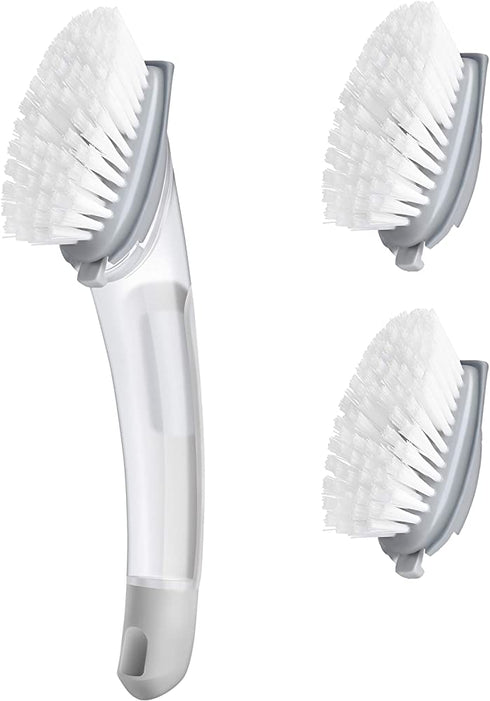 Dish Brush with Soap Dispenser for Dishes Kitchen Sink Pot Pan Scrubbing