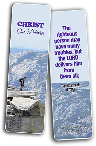 Powerful Bible Verses Bookmarks - God is in Control (30 Pack) - Handy Powerful Bible Verses About God is in Control Bible Texts