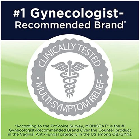 MONISTAT 3-Dose Yeast Infection Treatment For Women, 3 Ovule Inserts & External Itch Cream