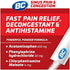 BC Powder Sinus Pain & Congestion Relief, Dissolve Packs, 4 Individual Packets, 6 Pack