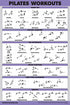 QuickFit 3 Pack - Yoga Poses + Stretching Exercises + Pilates Mat Work Poster Set - Set of 3 Workout Charts (Laminated, 18" x 27")