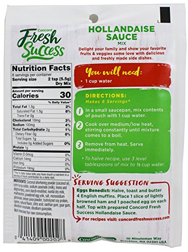 Fresh Success Hollandaise Sauce Mix, 1.6 oz (Pack of 3)