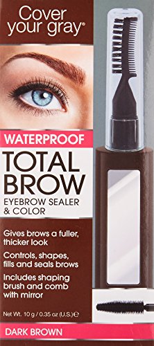 Cover Your Gray Total Brow Eyebrow Sealer and Color - Dark Brown