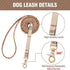 Bow Tie Dog Collar and Leash Set for Small Dogs - Puppy Leash Collars Classic Beige Plaid - Adjustable Size with Golden Bell - Perfect for Small Breeds Boys