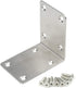 TOVOT 4 PCS 2.68 inch X 2.68 inch Stainless Steel Shelf Support Brace Corner Angle Brackets Angle Code w/Screws for Wooden Furniture