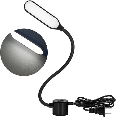 HengBo Sewing Machine Light, 6000K Daylight LED Work Lamp with Flexible Gooseneck Magnetic Mounting Base for Sewing Reading Workbench Lathe Drill Presses 3D Printer