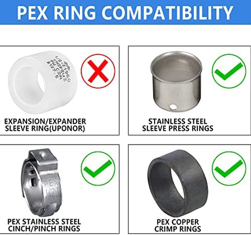 (Pack of 25) EFIELD Pex Plug 1/2" End Cap Pex Pipe Barb Crimp Brass Fitting, 1/2"