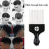 Afro Pick, Hair Pick, Metal Pick Comb, Detangle Wig Braid Hair Styling Comb, Hair Comb Pick(1 pack)