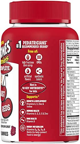 Flinstones Flintstones Complete Gummies Kids Vitamin, Just Reds, Cherry, 70 Count