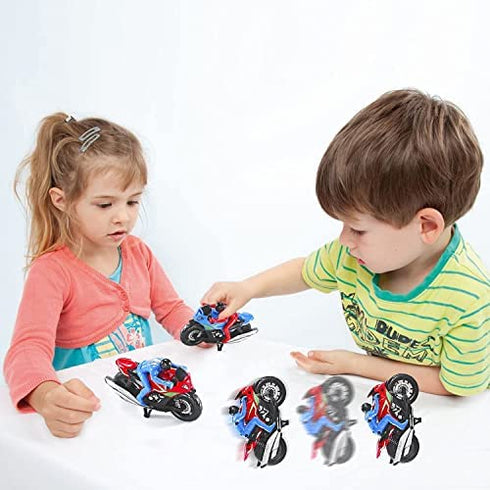 Vioziot Toy Motorcycle, 2 Pack Motorcycle Toys for Kids,Toy Dirt Bike Push and Go Friction Powered Car Toys for Boys Girls,Kids Birthday Gift for Age 3 4 5 6 Year Old Christmas Party Supplies…
