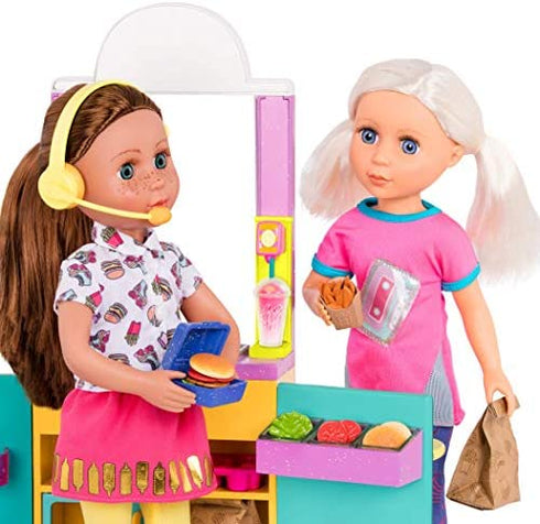 Glitter Girls – GG Drive-Thru Food Set – Can We Take Your Order? – Play Food & Pretend Restaurant Playset for 14-inch Dolls – Toys, Clothes, and Accessories for Kids Ages 3 and Up