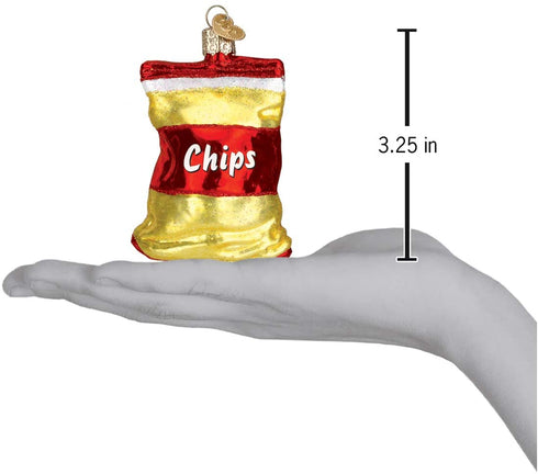 Old World Christmas Bag of Chips Glass Blown Ornaments for Christmas Tree