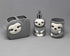 Isaac Jacobs Gray & White Ceramic Sloth, Liquid Soap Pump/Lotion Dispenser with Chrome Metal Pump (Holds Up to 12 Oz.) Great for Bathroom, Kitchen Countertop, Bath Accessory (Sloth)