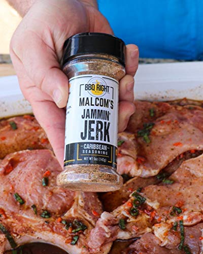 Malcom's Seasoning Jammin' Jerk | Spicy Blend of Island Seasing for BBQ, Grill and Everyday meals | Great on Chicken, Fish, Pork, and Wings | 16 Ounce by Volume (11.5oz by Net Weight)