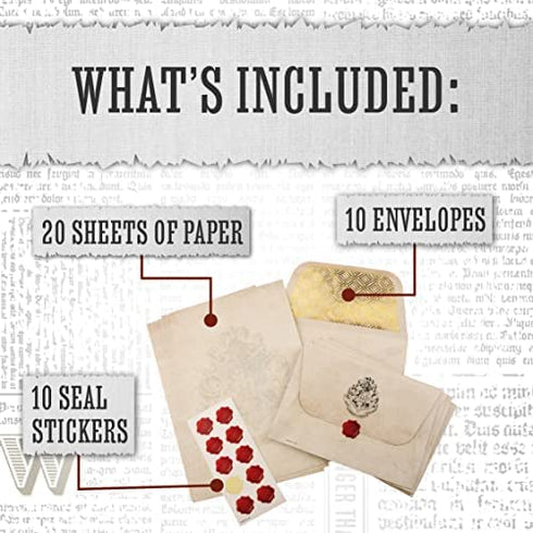 Paladone Hogwarts Letter Writing Stationery Set - Officially Licensed Harry Potter Merchandise
