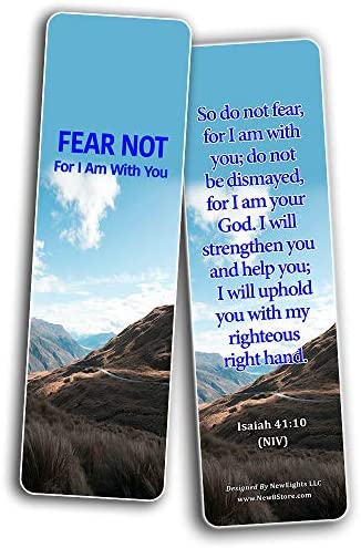 Powerful Bible Verses Bookmarks - God is in Control (30 Pack) - Handy Powerful Bible Verses About God is in Control Bible Texts