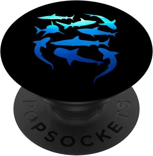 Sharks In The Water Graphic Design Shark Love PopSockets PopGrip: Swappable Grip for Phones & Tablets