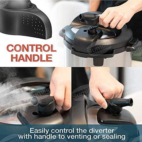 Sumille Instant Pot Steam Diverter, Valve Pressure Release Accessory Silicone Steam Release Accessories for IP Instant Pot DUO60 6 Qt, DUO80 8 Qt, Duo Mini 3 Qt and Duo Plus Mini 3 Qt,Model DK-01