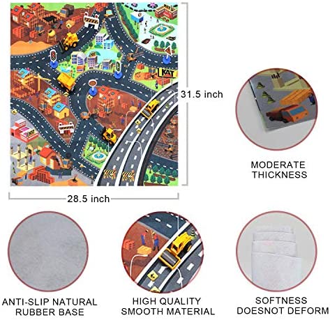 Construction Vehicles Truck Toys with Playmat