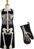 DII Halloween Basics Collection Kitchen, Apron Set, Skeleton 2 Piece