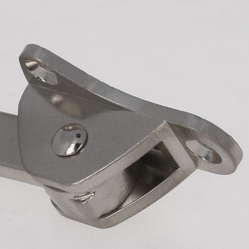 MroMax Zinc Alloy Easy-Step Kickdown Door Stop Holder Buffer, Silver 2Pcs