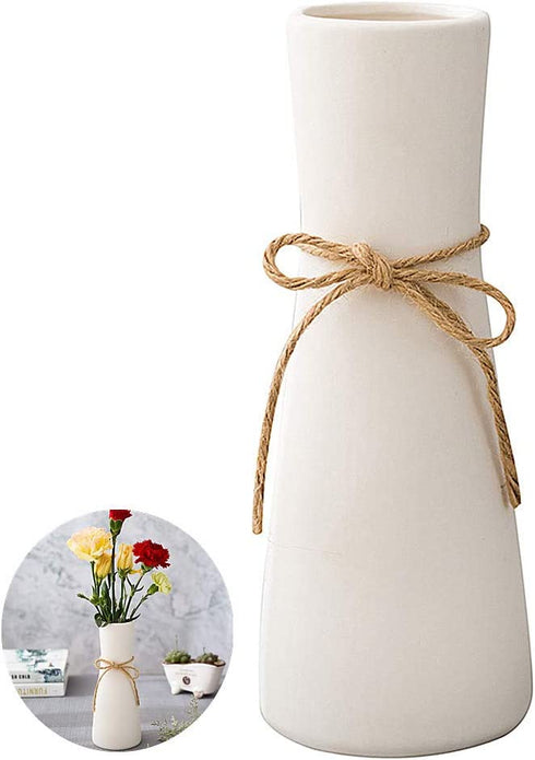 WEIDILIDU White Ceramic Vase Modern Home Decoration Porcelain Vase Vase Matte White Design (weidi-716 White)