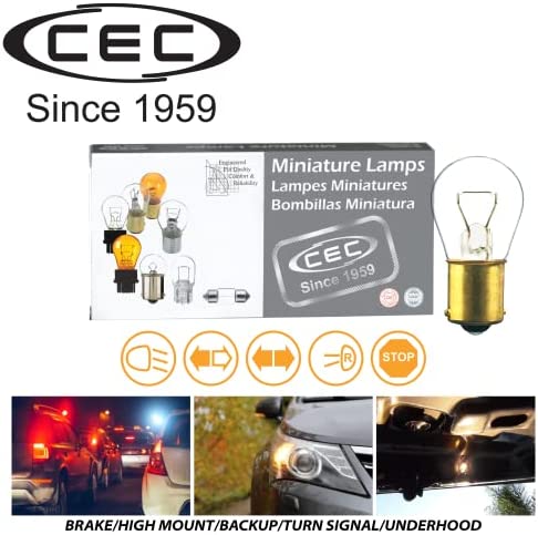CEC Industries 1141 Single Contact Bayonet 12.8V 18.4W Miniature Bulb (10-Pack)